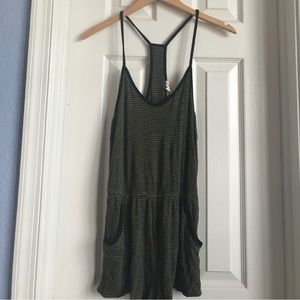 Silence & Noise Striped Romper